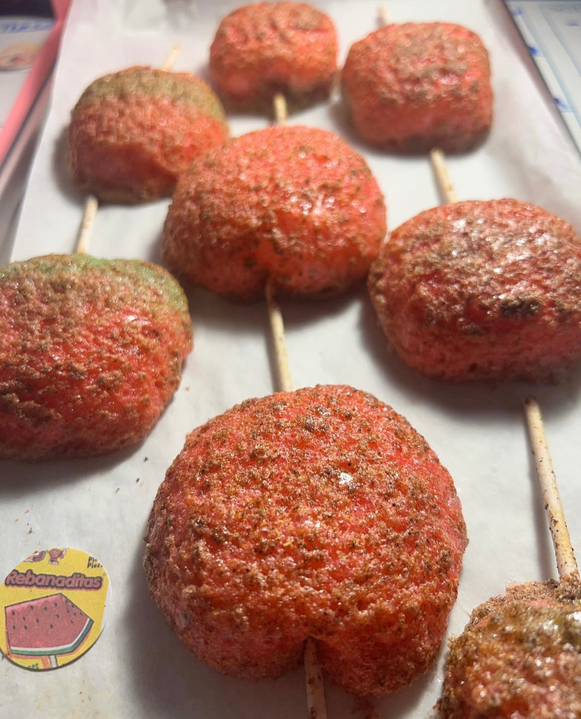 Rebananditas ( Mexican watermelon lollipop)